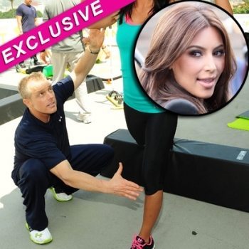 Gunnar Peterson and Kim Kardashian