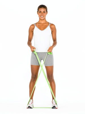 tube walking knock knee exercies
