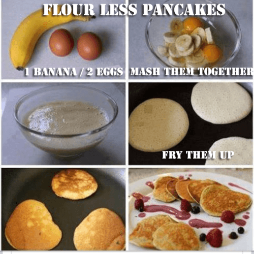 to Ingredients Banana more  â€“ and â€“ Pancakes AMAZING how Less Flour non  2 make pancakes flour