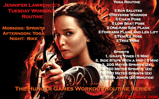 The Hunger Games Workout - Jennifer Lawrences workout 